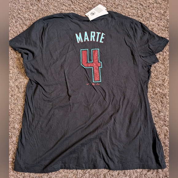 Nike Tops - NWT Nike MLB Arizona Diamondbacks Ketel Marte Black Women's Shirt XXL